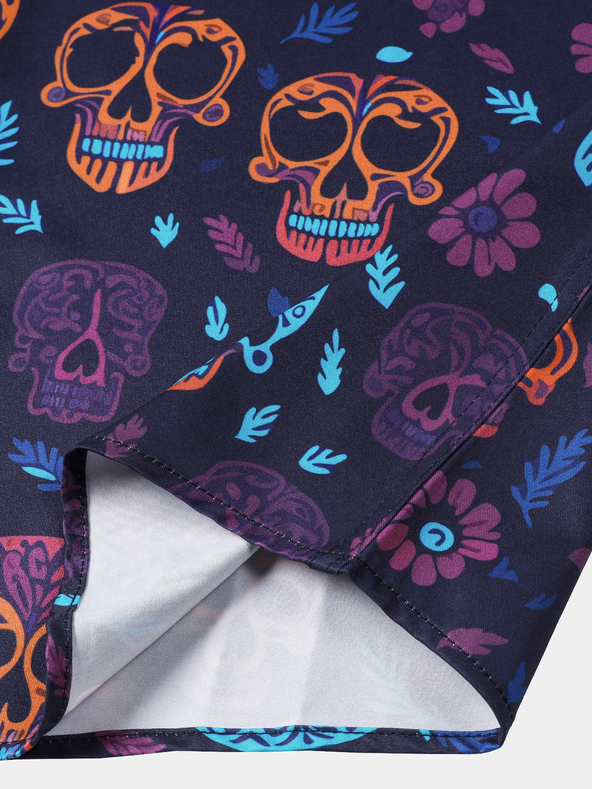 Hawaiian Skull Punk Rock Funny Shirt