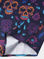 Hawaiian Skull Punk Rock Funny Shirt