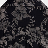 Short-Sleeve Hawaiian Navy Floral Print Shirt