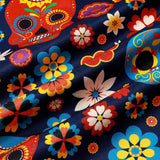 Sugar Skull Pattern Punk Rock Holiday Beach Short Sleeve Shirt