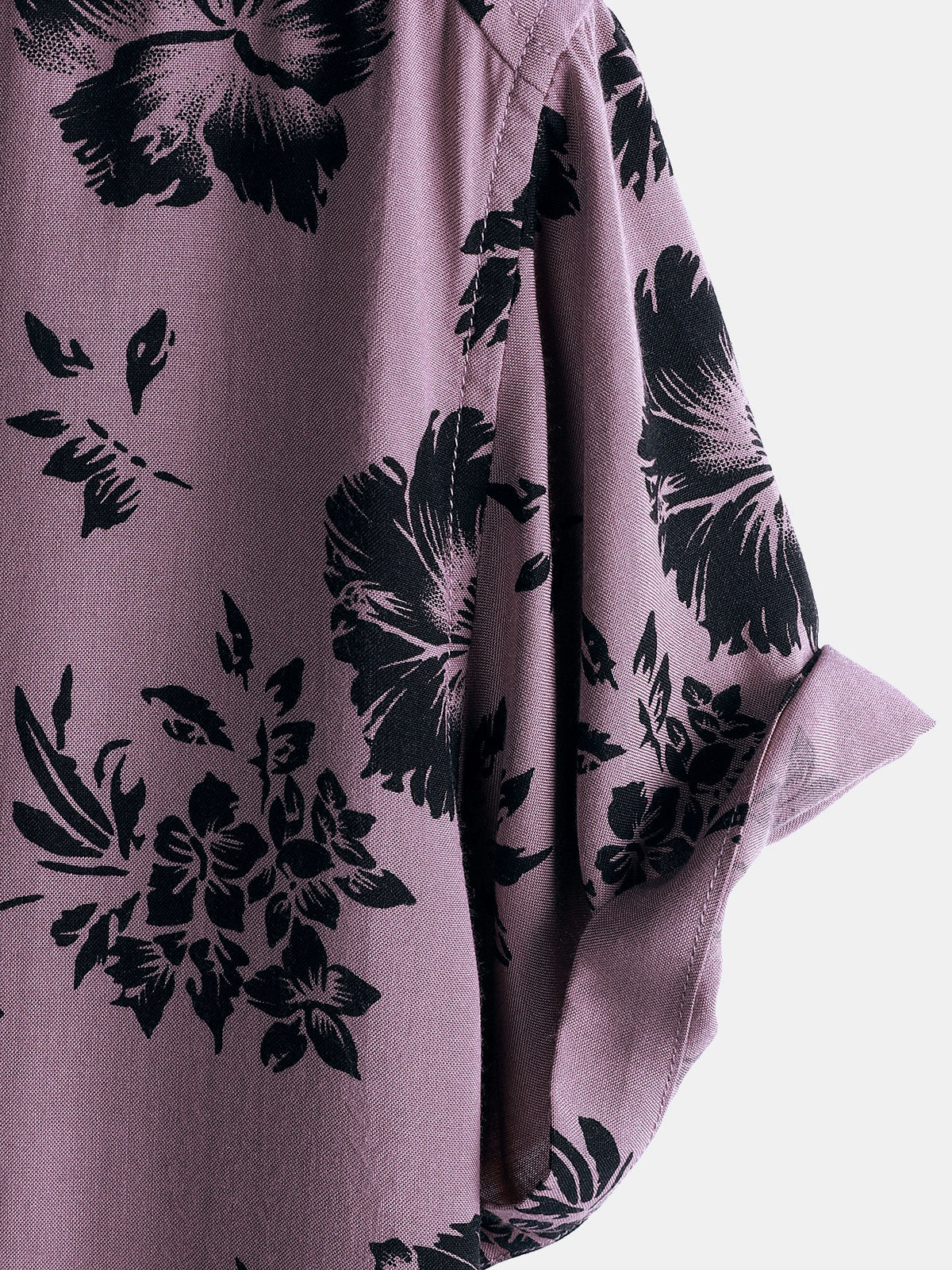 Vacation Tropical Floral Print Short Sleeve Shirt