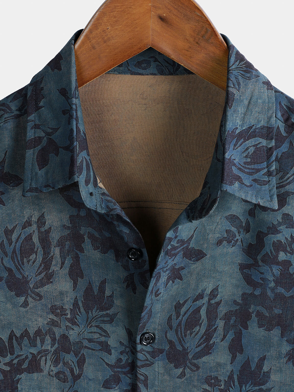 Vintage Bohemian Floral Print Short Sleeve Shirt