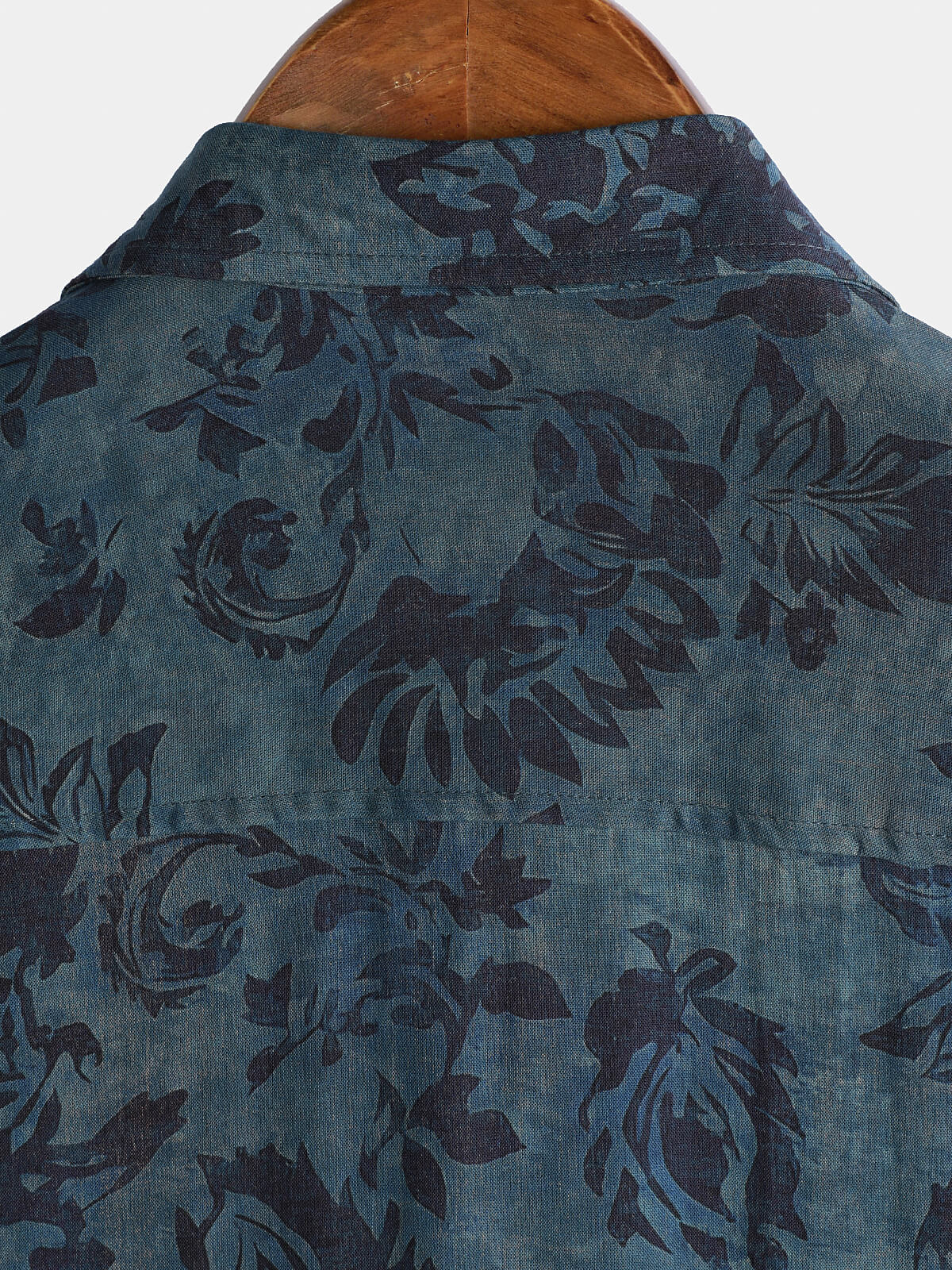 Vintage Bohemian Floral Print Short Sleeve Shirt