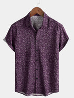Purple Retro Pattern Shirt
