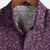 Purple Retro Pattern Shirt