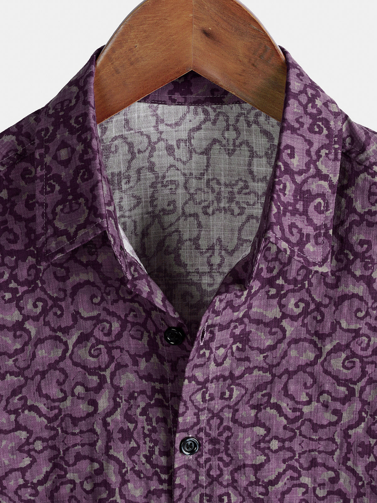 Purple Retro Pattern Shirt
