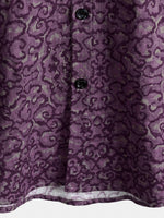 Purple Retro Pattern Shirt