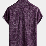 Purple Retro Pattern Shirt