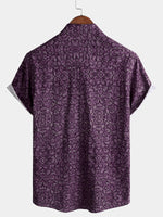 Purple Retro Pattern Shirt