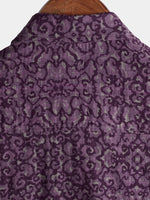 Purple Retro Pattern Shirt