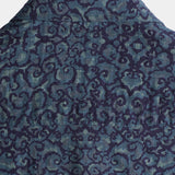Retro Casual Blue Pattern Short Sleeve Shirt