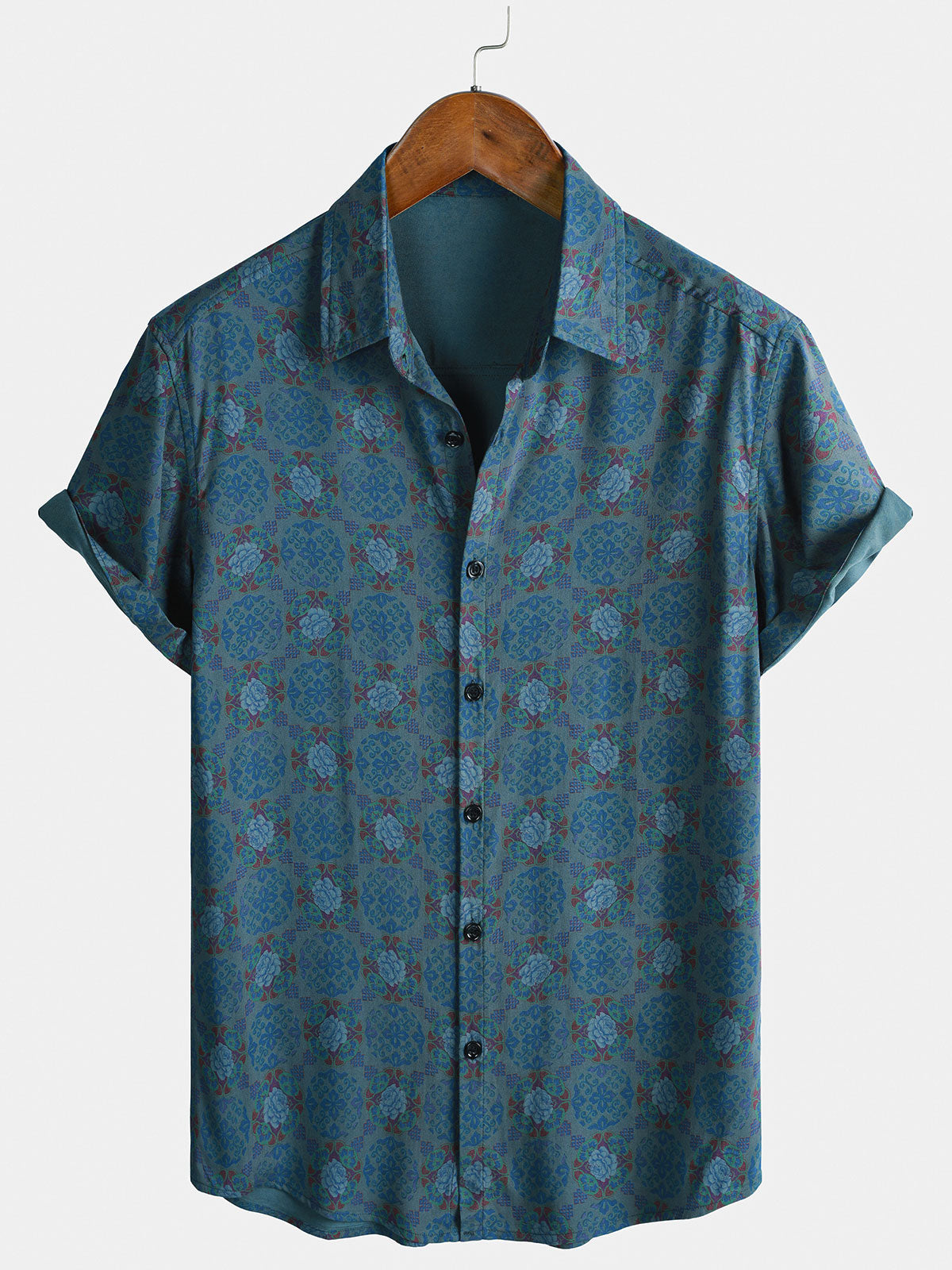 Casual Bohemian Retro Short Sleeve Shirt