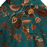 Men's Vintage Style Cotton Shirt for Vacation with Buttons and Short Sleeve