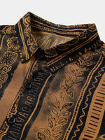 Hawaiian Tribal Floral Short Sleeve Shirt