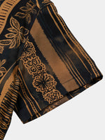 Hawaiian Tribal Floral Short Sleeve Shirt