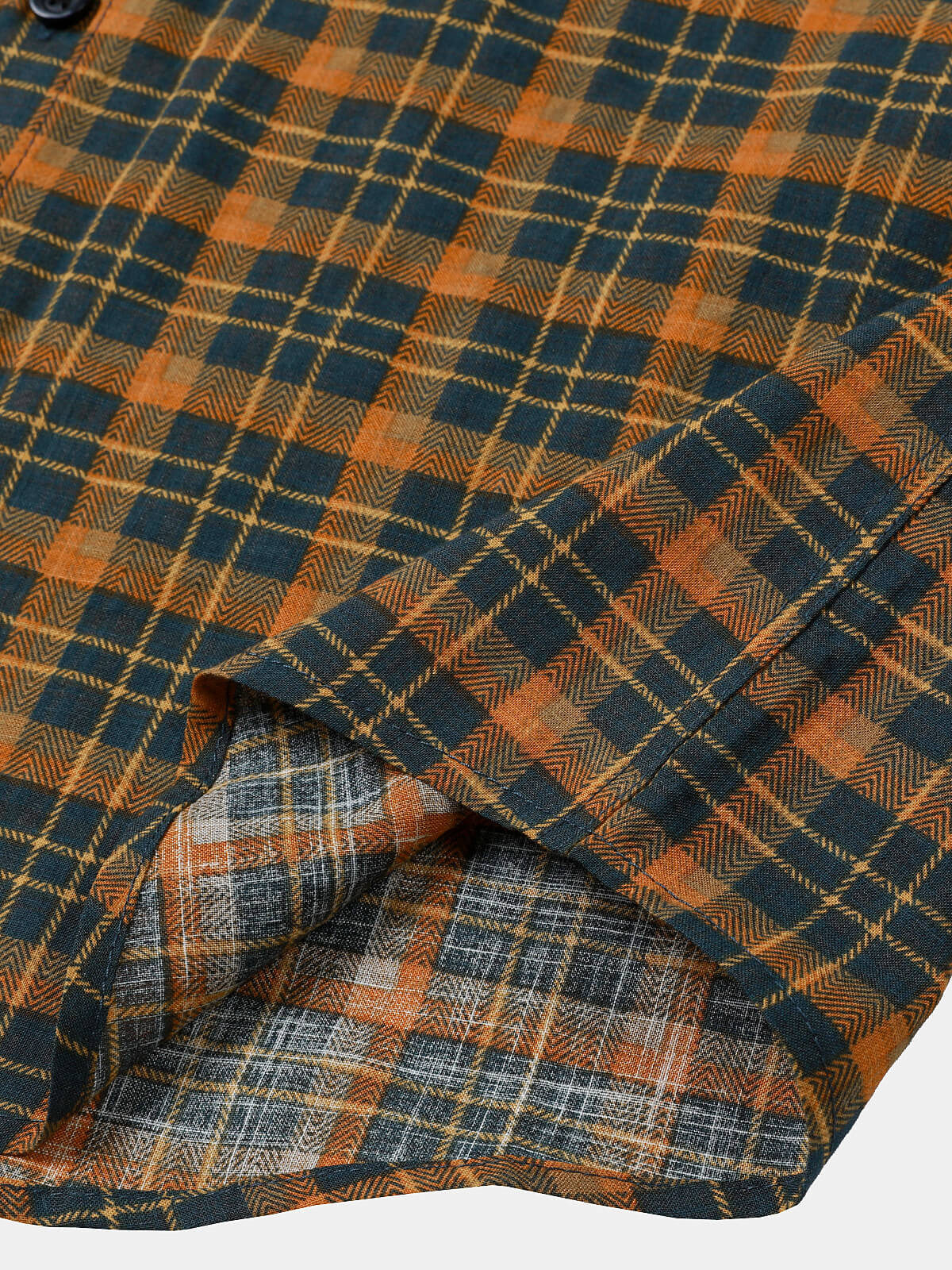 Vintage Check Pocket Short Sleeve Shirt