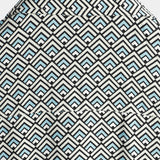 Casual Vintage Geometric Button Short-Sleeve Shirt