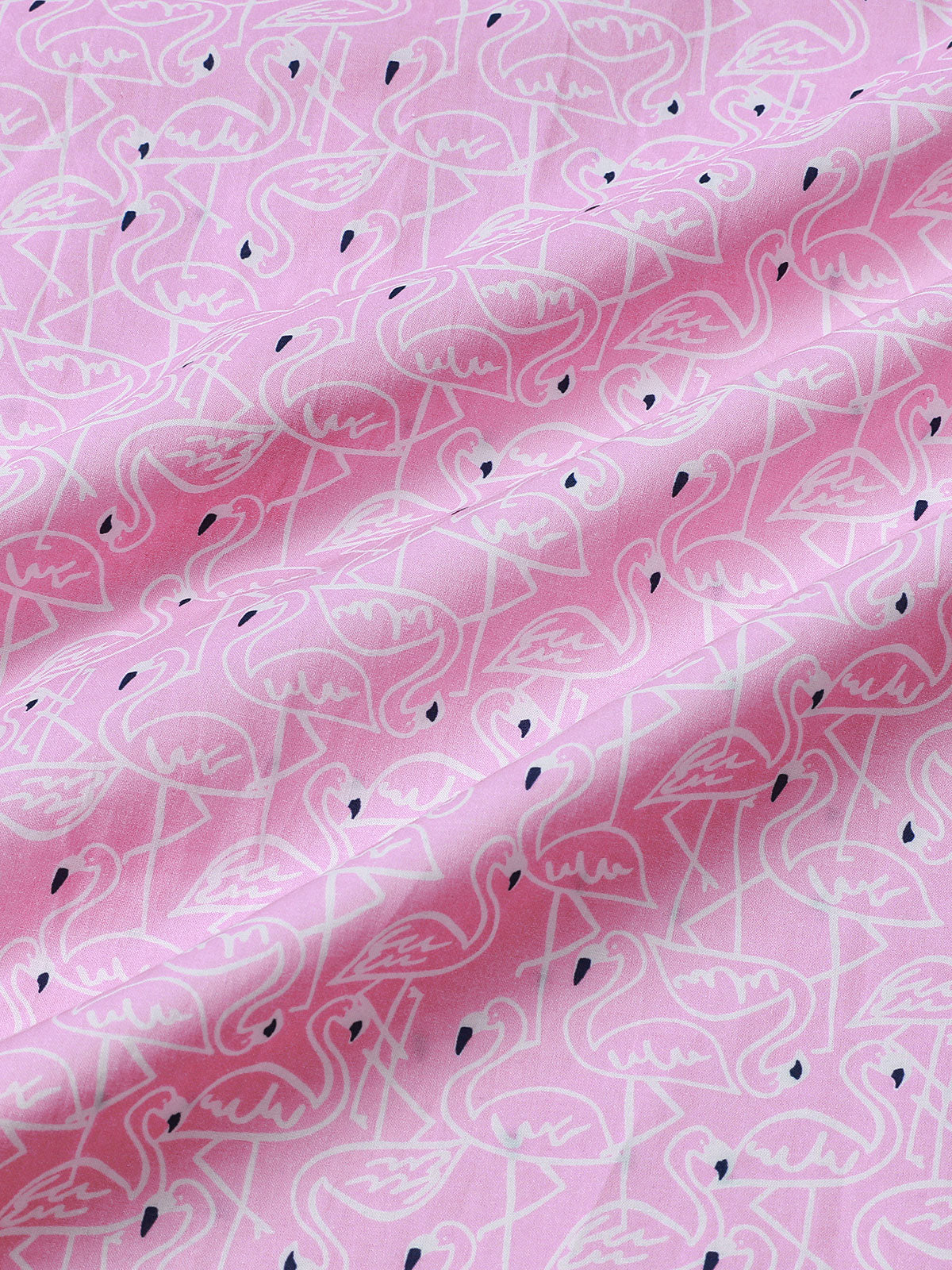 Pink Flamingo Beach Short-Sleeve Shirt