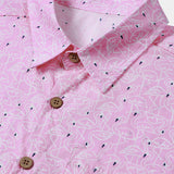 Pink Flamingo Beach Short-Sleeve Shirt