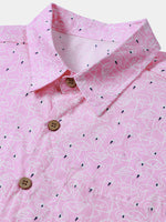 Pink Flamingo Beach Short-Sleeve Shirt