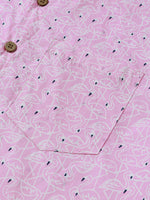 Pink Flamingo Beach Short-Sleeve Shirt