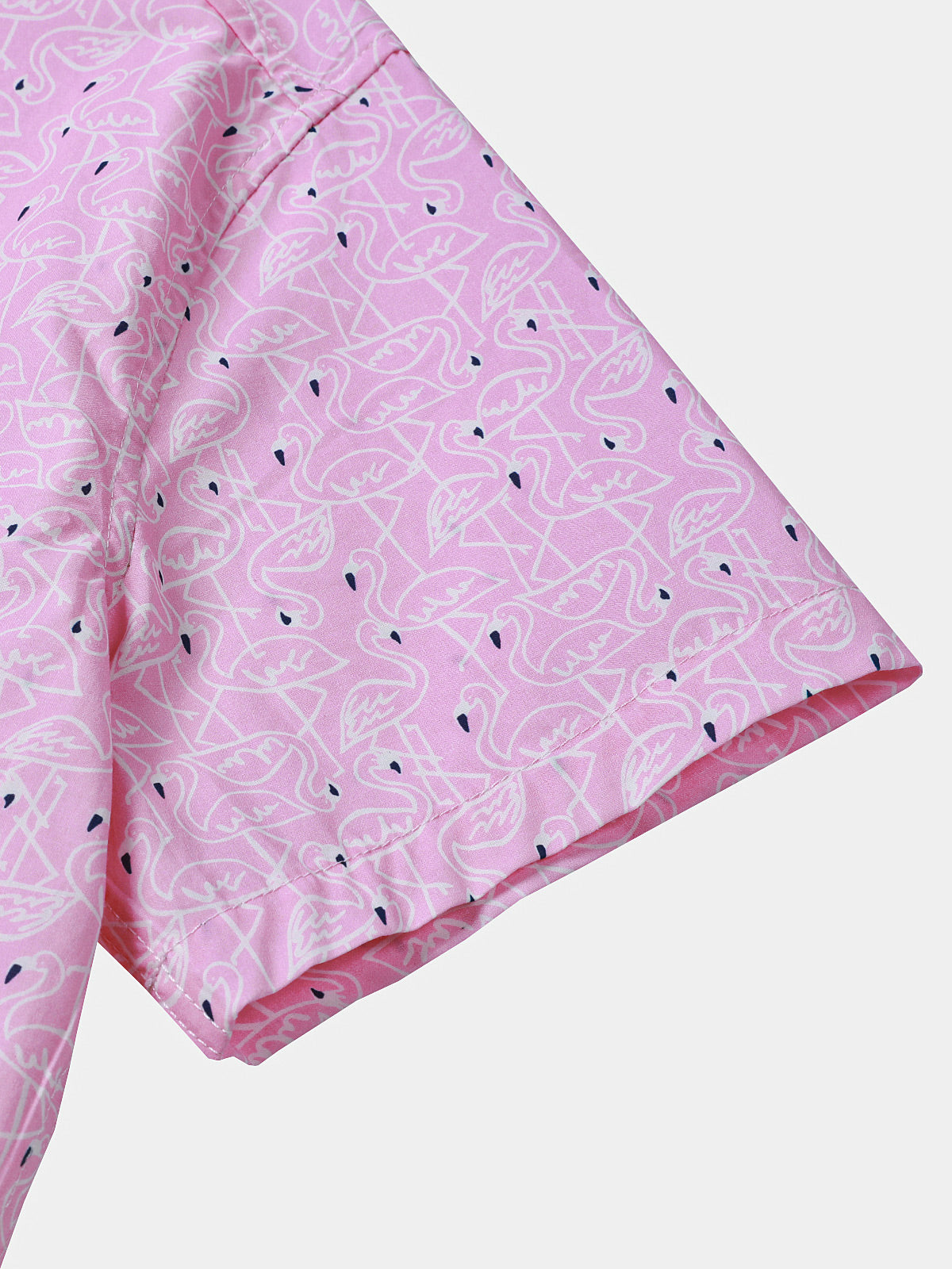 Pink Flamingo Beach Short-Sleeve Shirt