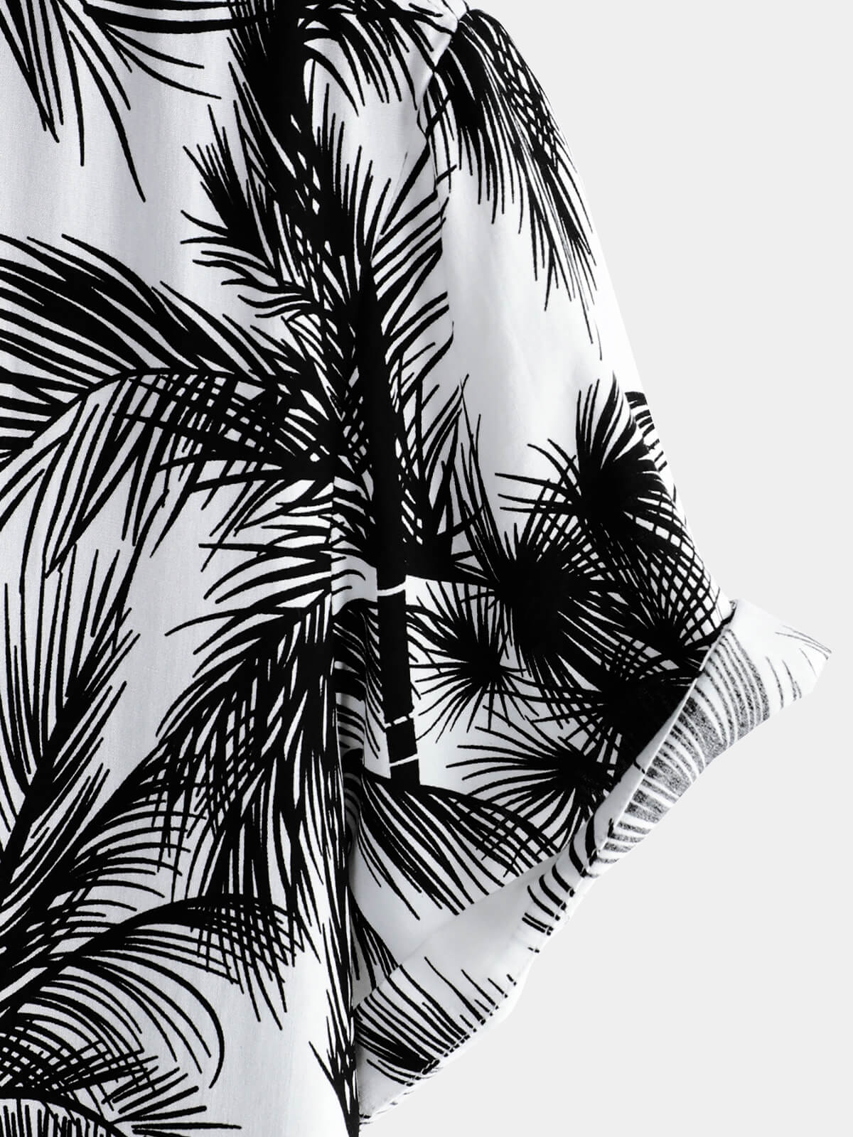 Button-Up Hawaiian Short Sleeve Shirt, Tropical Palm