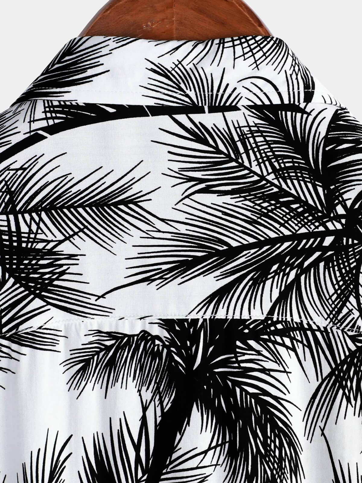 Button-Up Hawaiian Short Sleeve Shirt, Tropical Palm