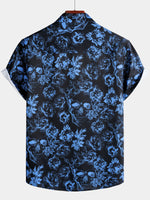 Skull Summer Vacation Short Sleeve Shirt