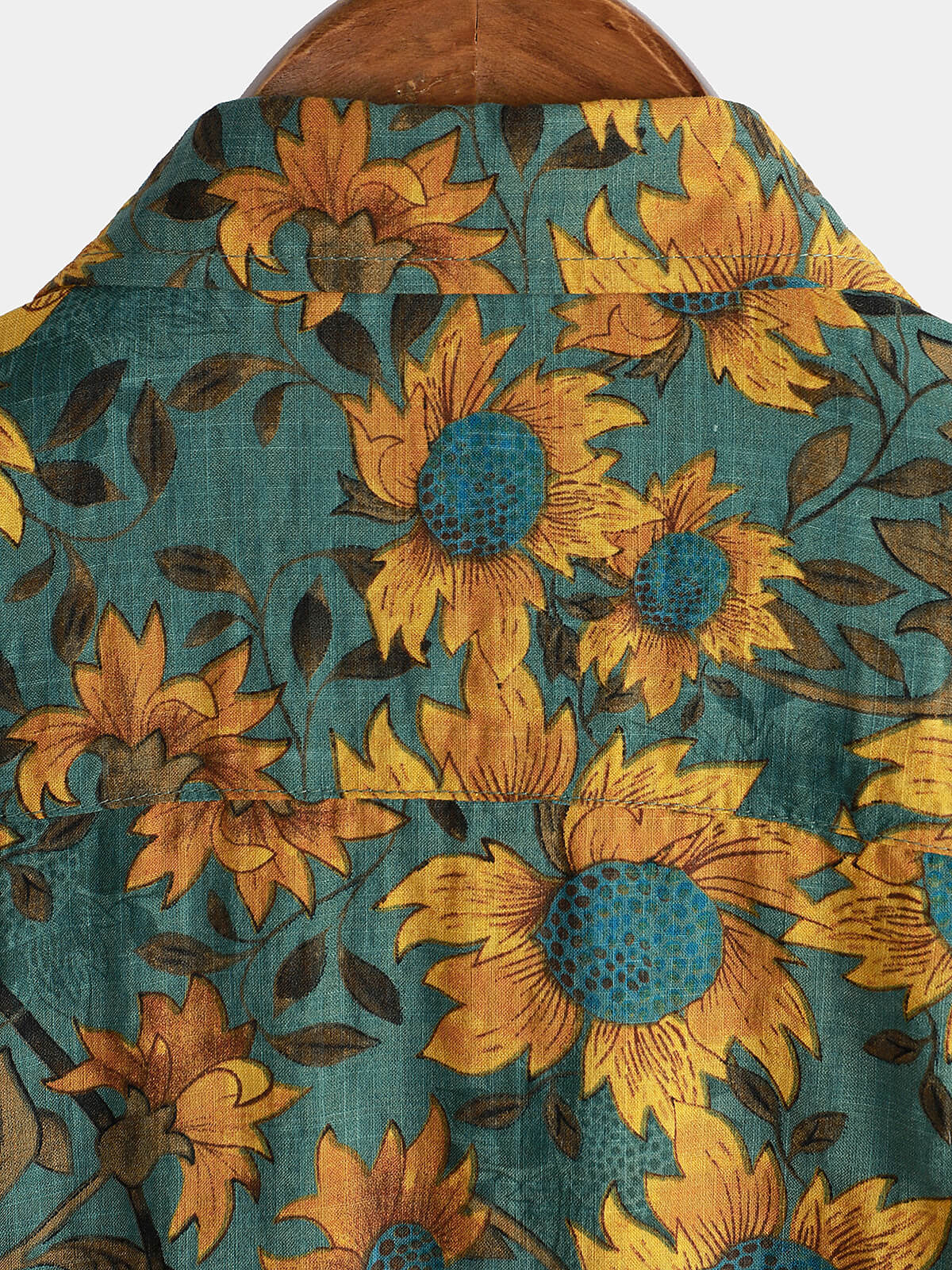 Retro Sunflower Breathable Short-Sleeve Summer Shirt