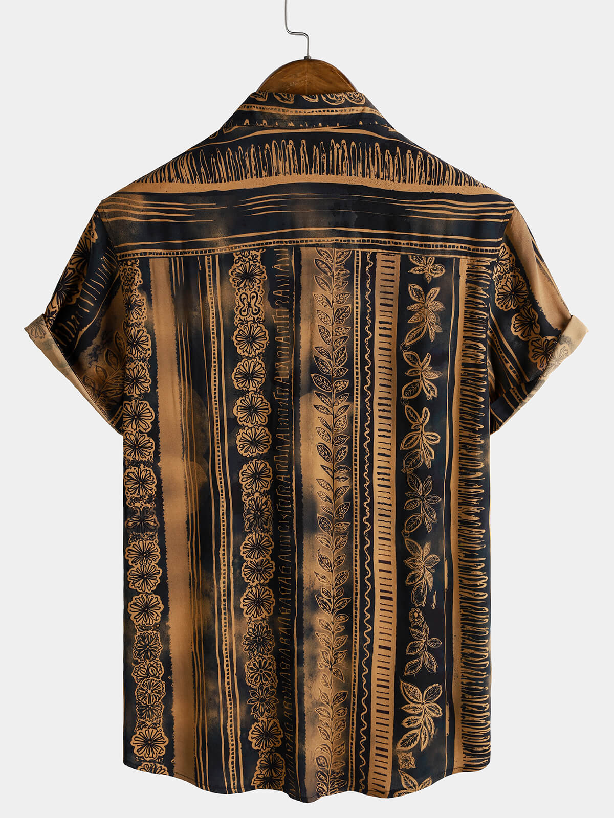 Hawaiian Tribal Floral Short Sleeve Shirt