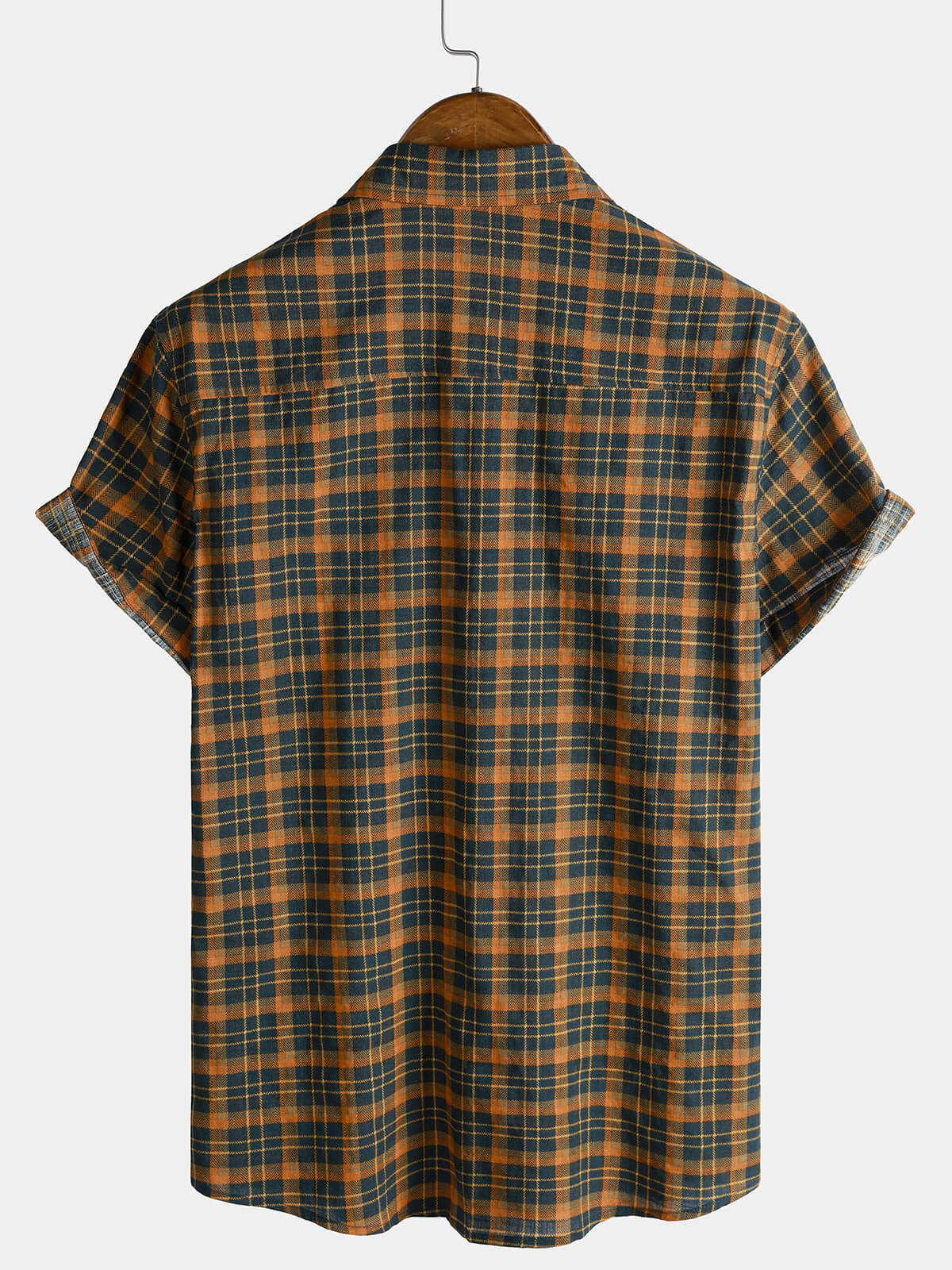 Vintage Check Pocket Short Sleeve Shirt