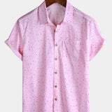 Pink Flamingo Beach Short-Sleeve Shirt