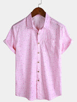 Pink Flamingo Beach Short-Sleeve Shirt