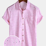 Pink Flamingo Beach Short-Sleeve Shirt