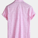 Pink Flamingo Beach Short-Sleeve Shirt