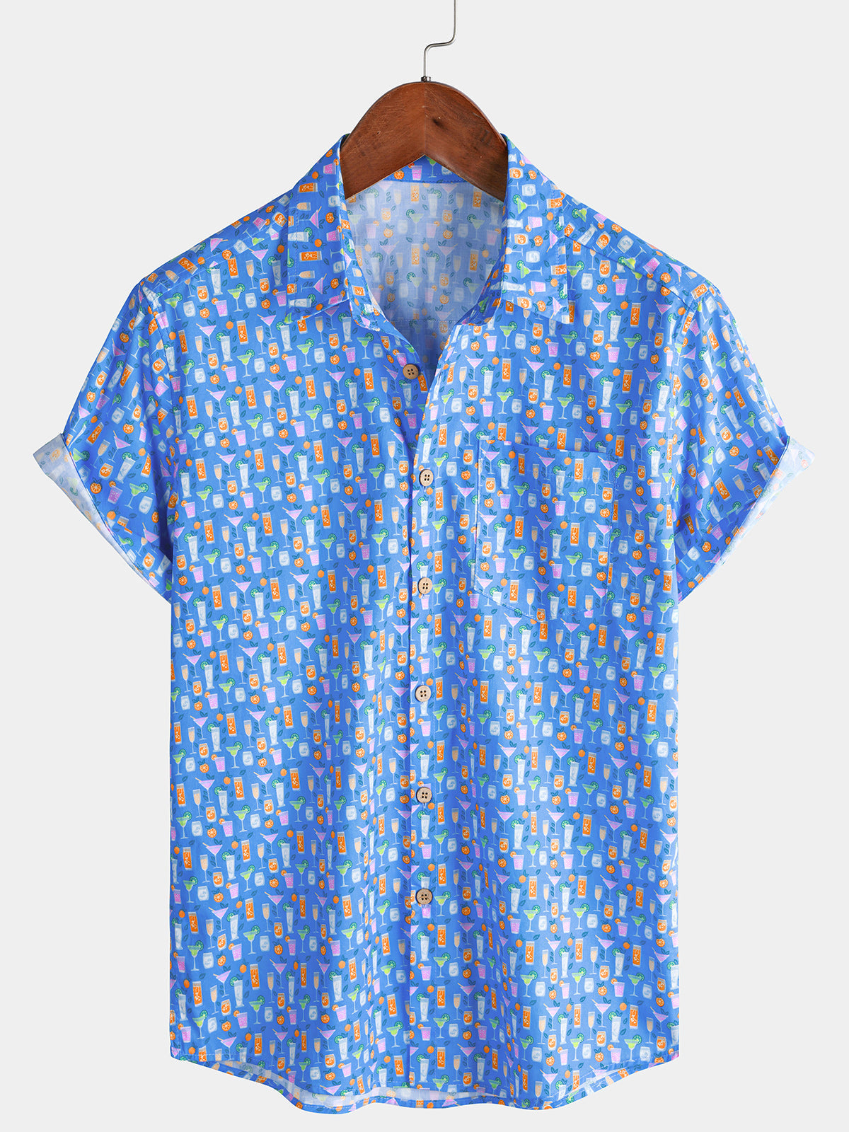 Casual Cocktail Short Sleeve Shirt