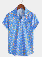 Casual Cocktail Short Sleeve Shirt