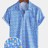 Casual Cocktail Short Sleeve Shirt