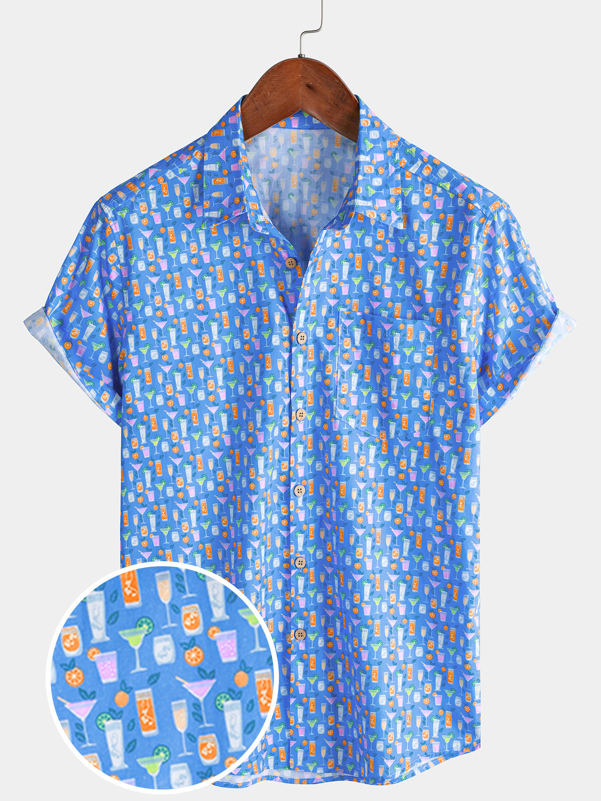 Casual Cocktail Short Sleeve Shirt