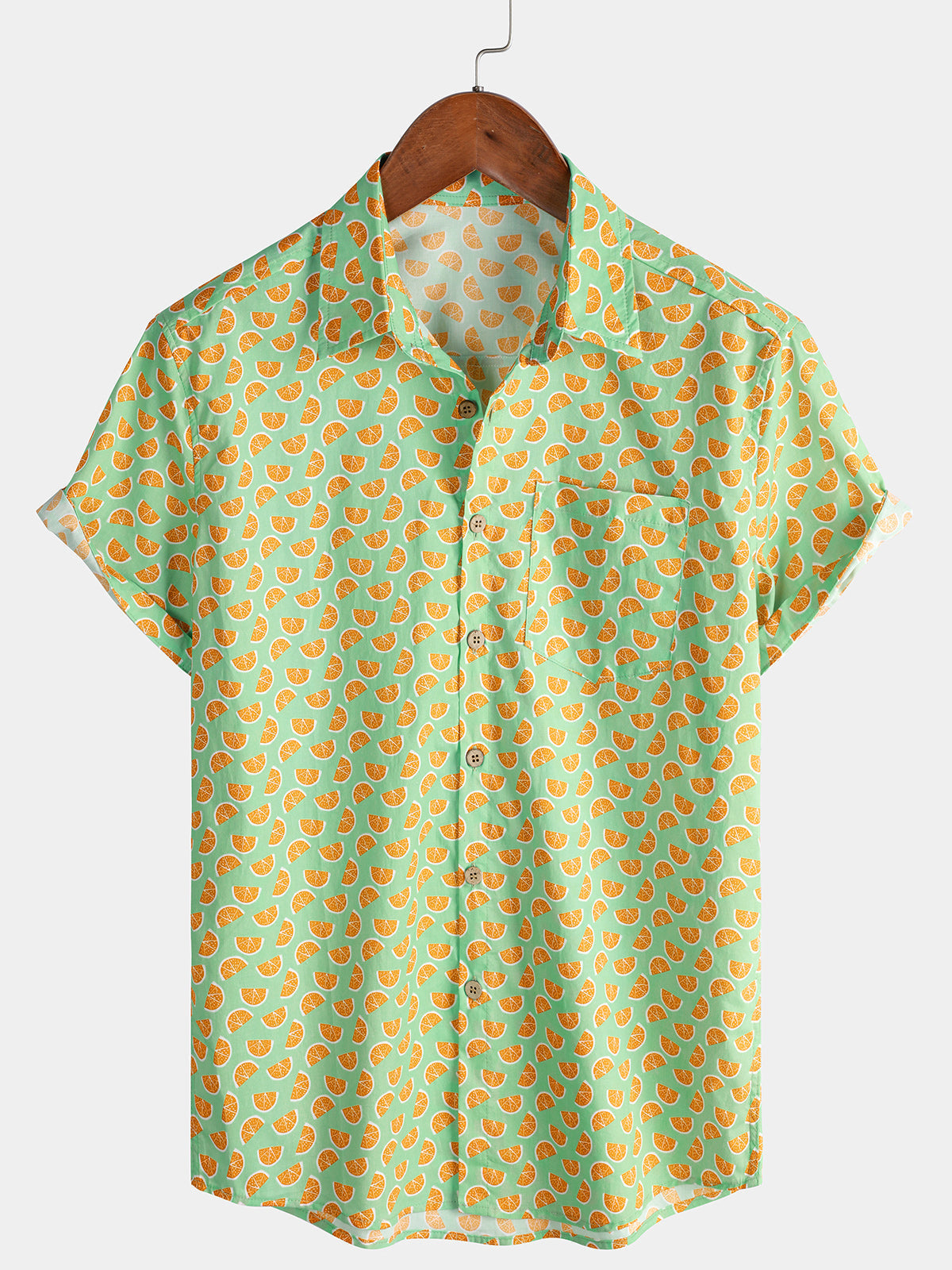 Tropical Fruits Summer Short-Sleeve Shirt