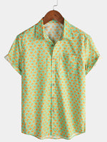 Tropical Fruits Summer Short-Sleeve Shirt