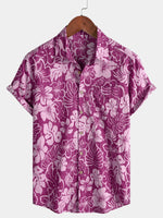 Lightweight Hibiscus Short Sleeve Shirt