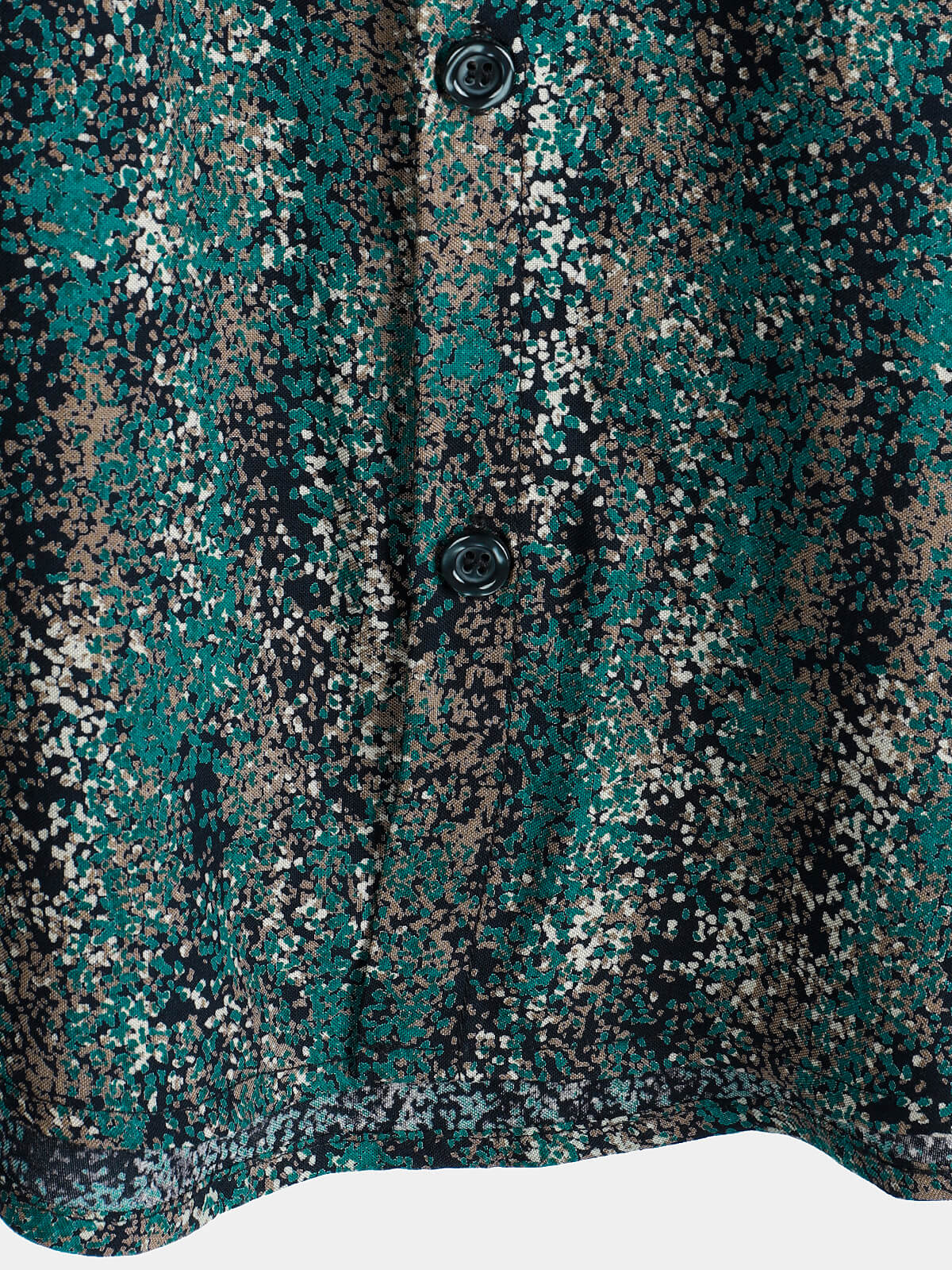 Short-Sleeve Shirt with Pocket and Retro Abstract Print