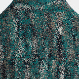 Short-Sleeve Shirt with Pocket and Retro Abstract Print