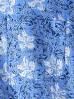 Men's Cotton Short-Sleeve Shirt in Tropical Floral Pattern