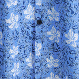 Men's Cotton Short-Sleeve Shirt in Tropical Floral Pattern