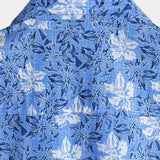 Men's Cotton Short-Sleeve Shirt in Tropical Floral Pattern