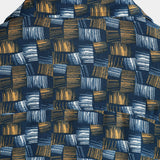 Casual Retro-Style Short-Sleeve Summer Shirt, Blue