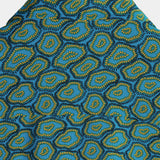 Short-Sleeve Shirt with Abstract Blue Pocket